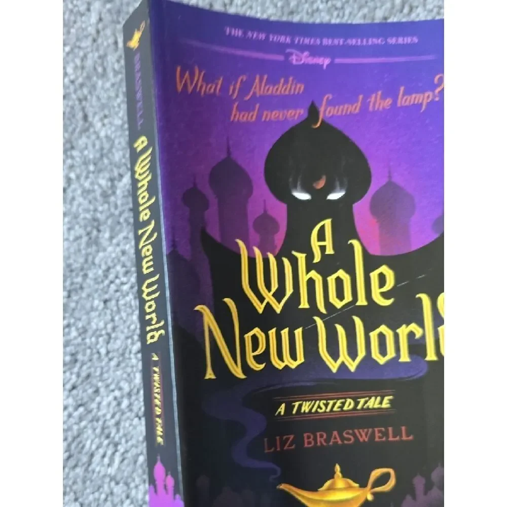 Disney Twisted Tale A Whole New World Book – Aladdin Retelling – Like New